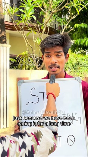 Help us to tell him the reality behind milk..