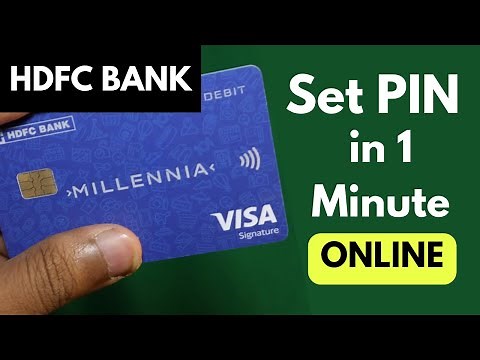 How to set HDFC New ATM Debit card pin Online | Change HDFC Debit Card PIN From Home - Mobile App