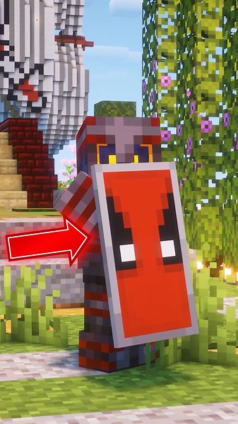 Easycraft | Comment avoir un bouclier DEADPOOL sur Minecraft ? #minecraft #minecrafttutorial #minecrafttips #minecraftbuild #minecraftideas... | Instagram