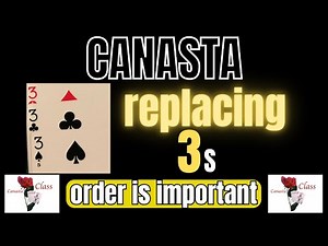 How to play Canasta for Beginners Replacing 3s and their importance 2-17-25 #canasta #funcardgames