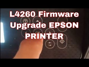 Epson L4260 Firmware Upgrade via Wifi