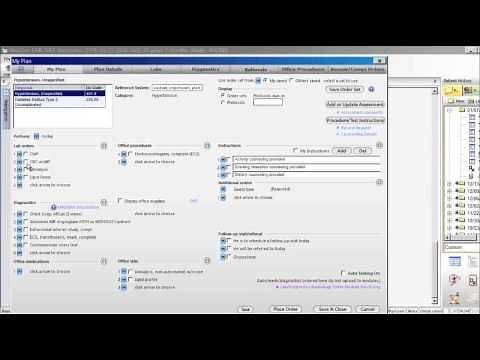 M.I.S.T., Inc. NextGen EHR My Plan Order Sets in NextGen EHR