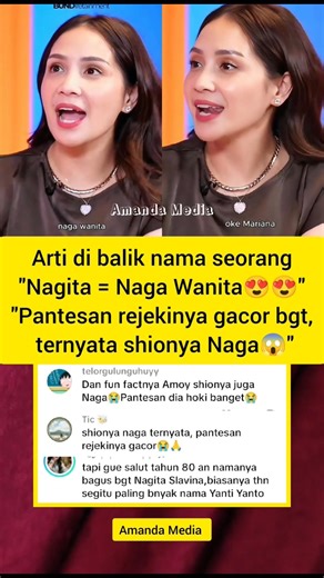 Arti di balik nama Nagita😍 Naga Wanita #nagitaslavina #raffiahmad #artis #gosipartis #gosip