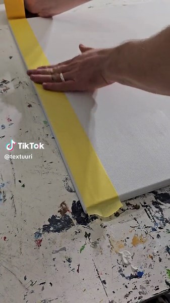 Custom Textured Art Painting Tutorial with Ridged Bark Design