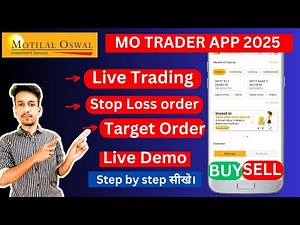 MO Trader app | MO stop loss order demo | MO target order demo | how to use motilal oswal app