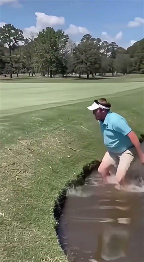 Sunny Golf Day Turns Into Splash Disaster