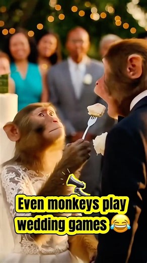 This Monkey Wedding Moment Is Breaking the Internet 🐒💍
