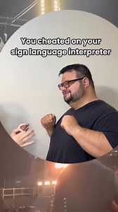 372K views · 8.9K reactions | When your favorite sign language interpreter sees you using someone else! #coldplay #signlanguage #deaf Coldplay | Somedeafguy | Facebook