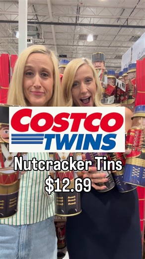 How adorable are these Nutcracker Tins for $12!! These would make the perfect gift🥰 #costco #costcofinds #nutcracker #christmas #gift | Costco Twins