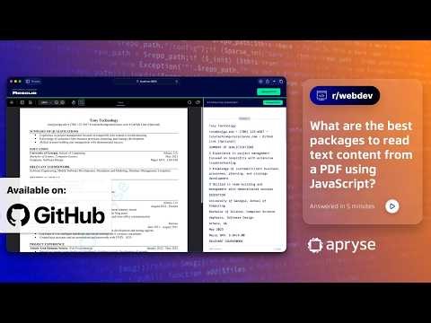 How to Extract PDF Data with One SDK | Apryse Answers Ep. 4
