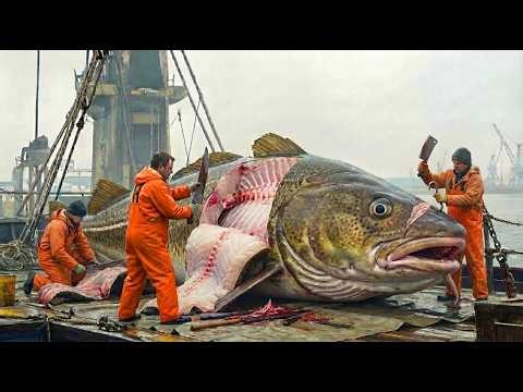 How European Fishermen Caught a 1000kg Giant Cod
