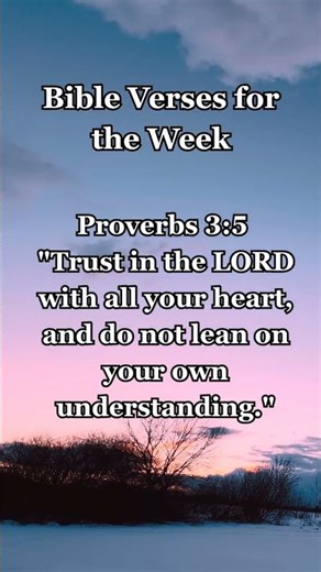 Bible Verses for the Week 🙏🏻