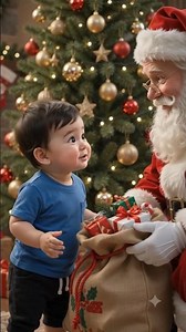 🎄 Baby Meets Santa… Then SNITCHES on Mom 😂🎅 | Christmas Comedy #Shorts