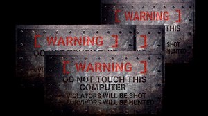Warning, Sign, Screensaver