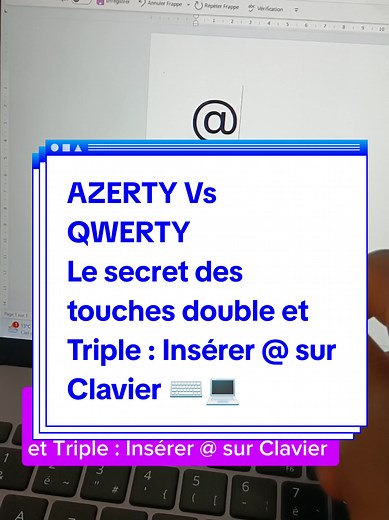 AZERTY Vs QWERTY : Insérer le symbole arobase @