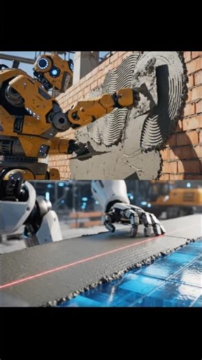 Robot Mason Builds Perfect Wall 🤖Future of Construction-enjoy the work… perfection is guaranteed #ai