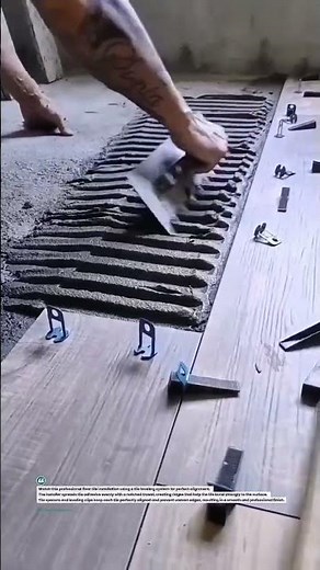 Perfect Floor Tile Installation Using Tile Leveling System | #TileWork #Flooring #Construction