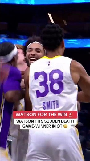 Anton Watson’s tip-in wins it for the Lakers in sudden death overtime at the California Classic 🔥