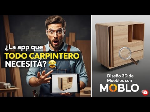 The app every carpenter needs? 🤯 3D Furniture Design with MOBLO