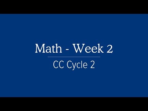 Cycle 2 Week 2 Math Song for Classical Conversations