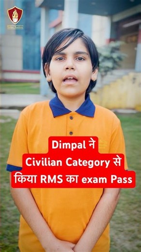 Dimpal Qualified RMS 2025 Exam in Civilian Category | RMS Coaching | Military School 2025 Result