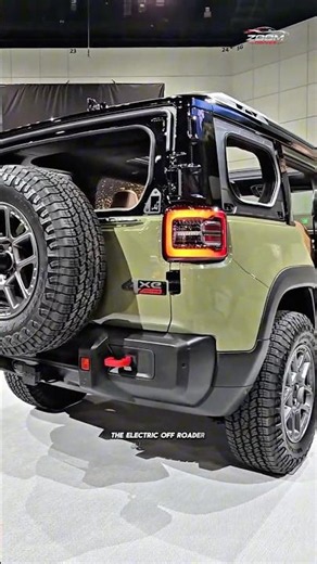 Electric Jeep With No Doors 😱 #jeep #recon #shorts
