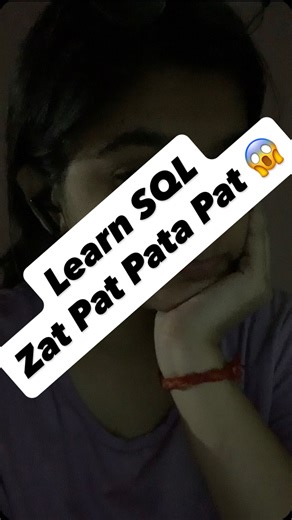 Shrestha on Instagram: "Master SQL for free 🤩 #techcontent #techreels #sql #sqltutorial #codingreels #techedits #zatpatpatapat #trending #fyp #explorepage [sql sqltutorial resources]"