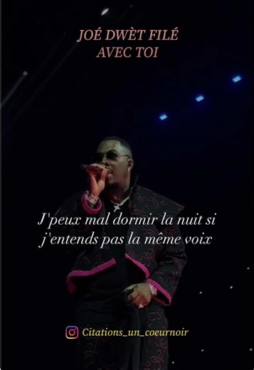 Joé dwèt filé - Avec toi #joedwetfile #joedwetfileconcert #jdf #goumin #gouminpromax @JOÉ DWET FILÉ