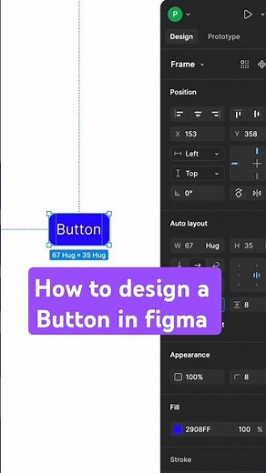 How to design a button in figma with Auto Layout