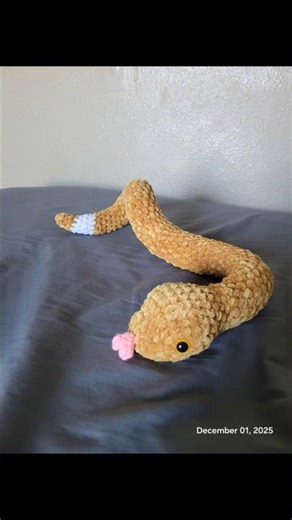 crochet snake #crochet #craft #amigurumi #snake #reptiles #therandomvideotaker