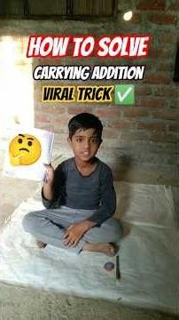 HOW TO SOLVE CARRY OVER ADDITION ♾️🤔 #shorts #ytshorts #maths #addition #explore