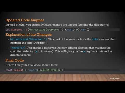Mastering CSS Selectors in Node.js: Fixing the Director Selector Issue