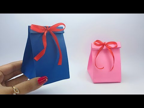 How to make a Paper Gift Bag | DIY crafts: Paper GIFT BAG (Easy)