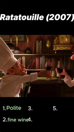 Ratatouille (2007) | Chef Skinner toasts with Linguini for successful night
