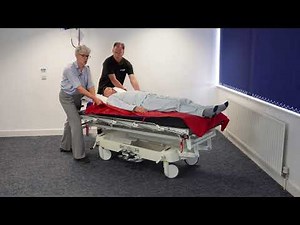 Moving a Person Up the Trolley Using a Slide Sheet