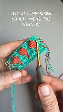 Am I the Only One Who Loves This Crochet Stitch? #crochetdesigner #mosaiccrochet