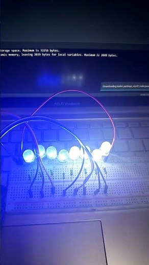 How to Make LED light Patterns using Arduino 🔥🤩 #engineering #electronics #viral #arduino #tech