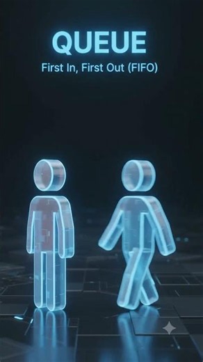 Stack vs Queue: The Difference Explained in 10 Seconds 📚🚶