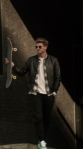 Once a skater, always a skater😉 styled on @zalando #StyleCreator #zalando #fashion #styles #mensfashion #menfashion #stylepost #styleinspiration #reels #viral #video #leatherjacket #allblack #allblackoutfit #work #malemodel #fashionreel #fashionreels #shoes #fashiontrends #zurich #zürich #swiss #vans | Kevin Lütolf
