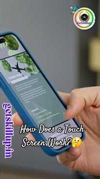 How Does a Touch Screen Work? 📱👆 #shortvideos #youtubeshorts