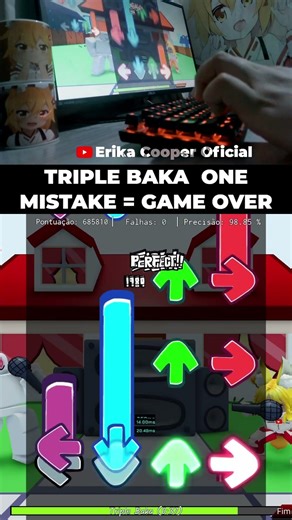 BAD APPLE!! 🍎 (FNF) DON’T BLINK #fnf