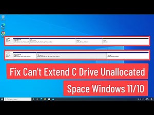 Fix Can't Extend C Drive Unallocated Space Windows 11/10
