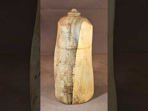 Funky Twisted Three-Sided Spalted Texas Persimmon Box