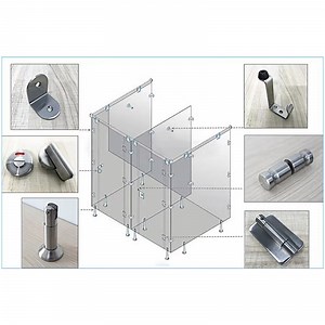 [Hot Item] Wc Toilet Cubicles Manufacturers Public Restroom Toilet Cubicle Hardware Toilet Partition Door Lock