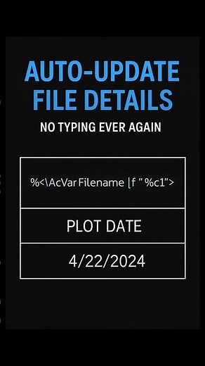 AutoCAD Fields Tutorial: Dates and Names Auto-Update #AutoCAD #CADTips #HowTo