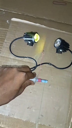 No Battery! Power Bike Fog Lights Using Simple DC Motor ⚡😱 | DIY Generator Trick