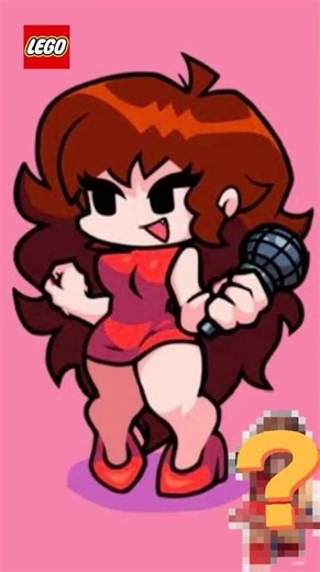 How to make Girlfriend from FNF in Lego #lego #fnf #fnfmod #fnfgirlfriend #shorts #tutorial