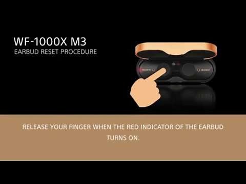 Sony | How to reset WF-1000XM3 earbuds when one side isn’t connecting