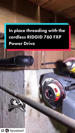 Effortless Pipe Threading with RIDGID 760 FXP Power Drive
