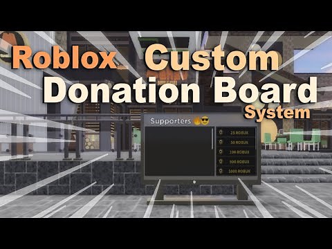 Custom Donation Board System | Roblox